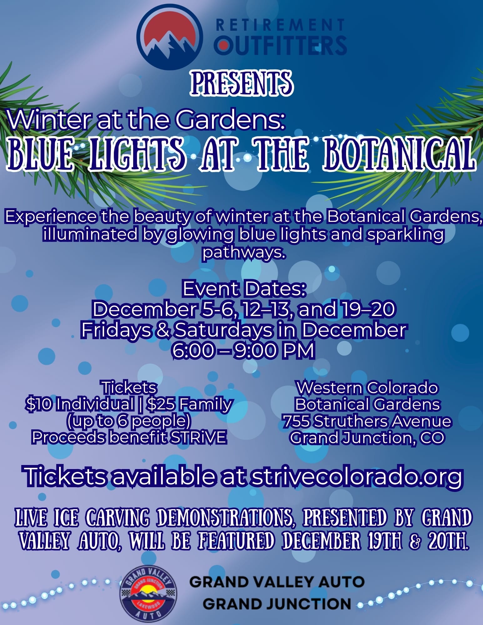 2024 Cadez Blue Light Event At The Western Colorado Botanical Gardens